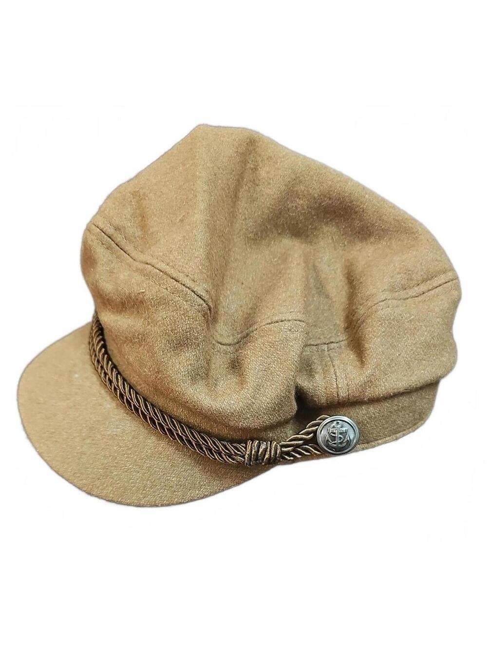 Olive & Pique Captain Fiddler Hat Wool Blend Adjustable
